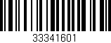Código de barras (EAN, GTIN, SKU, ISBN): '33341601'