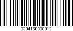 Código de barras (EAN, GTIN, SKU, ISBN): '3334160300012'