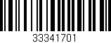 Código de barras (EAN, GTIN, SKU, ISBN): '33341701'