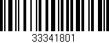 Código de barras (EAN, GTIN, SKU, ISBN): '33341801'