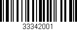 Código de barras (EAN, GTIN, SKU, ISBN): '33342001'