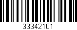 Código de barras (EAN, GTIN, SKU, ISBN): '33342101'