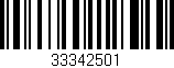 Código de barras (EAN, GTIN, SKU, ISBN): '33342501'