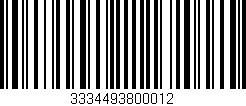 Código de barras (EAN, GTIN, SKU, ISBN): '3334493800012'