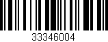 Código de barras (EAN, GTIN, SKU, ISBN): '33346004'