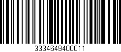 Código de barras (EAN, GTIN, SKU, ISBN): '3334649400011'