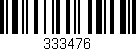 Código de barras (EAN, GTIN, SKU, ISBN): '333476'