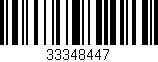 Código de barras (EAN, GTIN, SKU, ISBN): '33348447'