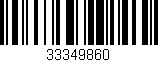 Código de barras (EAN, GTIN, SKU, ISBN): '33349860'