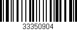 Código de barras (EAN, GTIN, SKU, ISBN): '33350904'