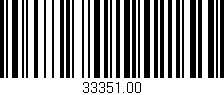 Código de barras (EAN, GTIN, SKU, ISBN): '33351.00'