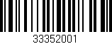 Código de barras (EAN, GTIN, SKU, ISBN): '33352001'