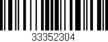 Código de barras (EAN, GTIN, SKU, ISBN): '33352304'