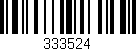 Código de barras (EAN, GTIN, SKU, ISBN): '333524'
