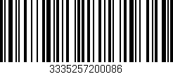 Código de barras (EAN, GTIN, SKU, ISBN): '3335257200086'