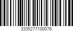 Código de barras (EAN, GTIN, SKU, ISBN): '3335277100076'