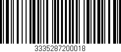 Código de barras (EAN, GTIN, SKU, ISBN): '3335287200018'