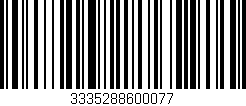 Código de barras (EAN, GTIN, SKU, ISBN): '3335288600077'