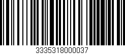 Código de barras (EAN, GTIN, SKU, ISBN): '3335318000037'