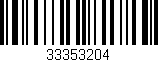 Código de barras (EAN, GTIN, SKU, ISBN): '33353204'
