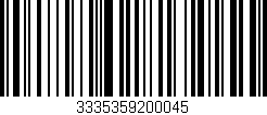 Código de barras (EAN, GTIN, SKU, ISBN): '3335359200045'