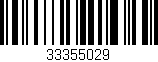 Código de barras (EAN, GTIN, SKU, ISBN): '33355029'