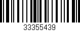 Código de barras (EAN, GTIN, SKU, ISBN): '33355439'