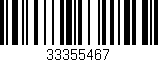 Código de barras (EAN, GTIN, SKU, ISBN): '33355467'