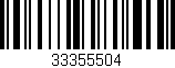 Código de barras (EAN, GTIN, SKU, ISBN): '33355504'