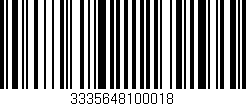 Código de barras (EAN, GTIN, SKU, ISBN): '3335648100018'