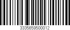 Código de barras (EAN, GTIN, SKU, ISBN): '3335659500012'