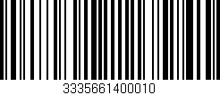 Código de barras (EAN, GTIN, SKU, ISBN): '3335661400010'
