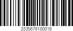 Código de barras (EAN, GTIN, SKU, ISBN): '3335679100018'
