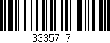 Código de barras (EAN, GTIN, SKU, ISBN): '33357171'