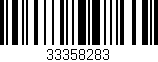 Código de barras (EAN, GTIN, SKU, ISBN): '33358283'
