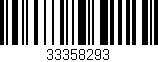 Código de barras (EAN, GTIN, SKU, ISBN): '33358293'