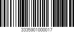 Código de barras (EAN, GTIN, SKU, ISBN): '3335901000017'