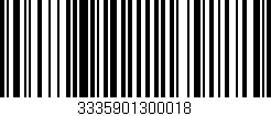 Código de barras (EAN, GTIN, SKU, ISBN): '3335901300018'