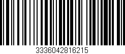 Código de barras (EAN, GTIN, SKU, ISBN): '3336042816215'