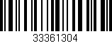 Código de barras (EAN, GTIN, SKU, ISBN): '33361304'