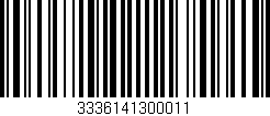 Código de barras (EAN, GTIN, SKU, ISBN): '3336141300011'