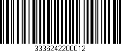 Código de barras (EAN, GTIN, SKU, ISBN): '3336242200012'