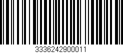 Código de barras (EAN, GTIN, SKU, ISBN): '3336242900011'