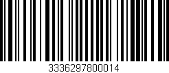 Código de barras (EAN, GTIN, SKU, ISBN): '3336297800014'