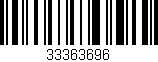 Código de barras (EAN, GTIN, SKU, ISBN): '33363696'