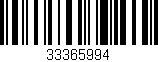 Código de barras (EAN, GTIN, SKU, ISBN): '33365994'