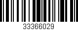Código de barras (EAN, GTIN, SKU, ISBN): '33366029'