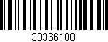 Código de barras (EAN, GTIN, SKU, ISBN): '33366108'