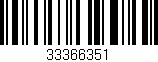 Código de barras (EAN, GTIN, SKU, ISBN): '33366351'