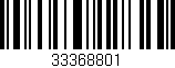 Código de barras (EAN, GTIN, SKU, ISBN): '33368801'